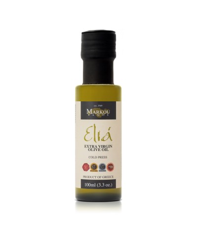 Oliwa EVOO Elia 100 ml – Koroneiki Troumbolia, Tłoczona na Zimno